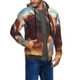 thumbnail image 2 of Goofa Ferocious Dragon Fury Pattern Mens Full-zip Hoodie, Zip-up Pullover Hooded Sweatshirt, Kangaroo Pocket Hoodie Ideal for Daily Wear, Travel, and Home-Medium, 2 of 5