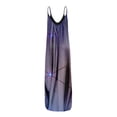 thumbnail image 2 of Qiylii Women Summer O-Neck Print Sleeveless Plus Size Pullover Long Dresses Spaghetti Strap Long Maxi Dress with Pockets, 2 of 4