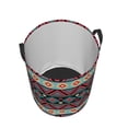 thumbnail image 5 of DouZhe Waterproof Collapsible Large Laundry Baskets, Bohemian Southwestern Native Retro Prints Circular Hamper with Handles, 5 of 7