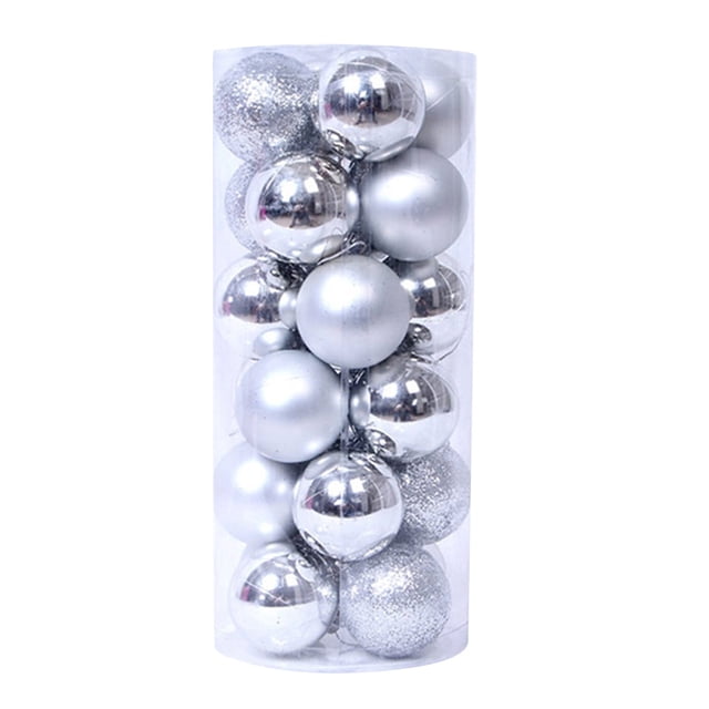 Bolas decorativas Avdjesfny para la decoración del hogar, 24 piezas, bolas navideñas, adornos para el árbol de Navidad, bolas colgantes para decoración de fiestas, bodas y festividades.