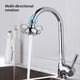 thumbnail image 5 of Aeroador de la ducha Aeroador Ahorro de agua Girar de 12MPA Boquilla de filtro SPLASH a prueba de salpicaduras Bubbler Cabeza Repuesto Reemplazo Pulverizador Adaptador Silver Metal Head Guardurnaity HA010670-06, 5 of 6