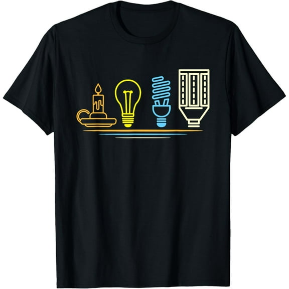 Funny Electrician Engineer - Light Bulb Electricity T-Shirt