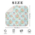 thumbnail image 4 of Pioneer Flower Floral Print Pattern Kitchen Dish Drying Mat 1 Pack, Ultra Absorbent Microfiber Drainer Mat, 16"x18", 4 of 6