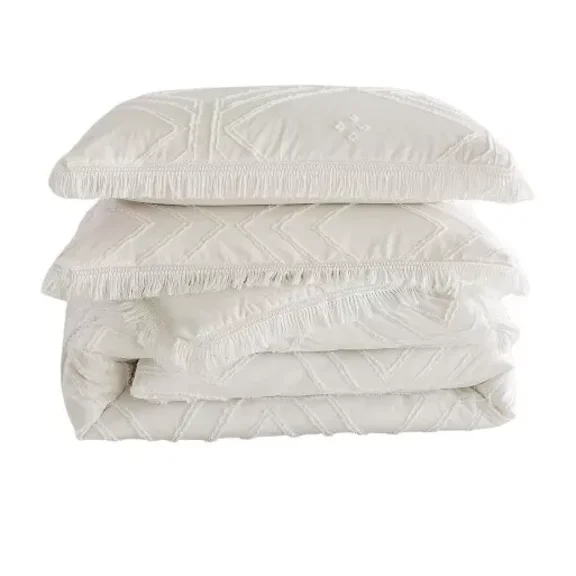 Huba Homes White Twin Bohemian Comforter Set