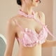 thumbnail image 4 of Lencería sexy de cejas para mujer, sexy, seductora, princesa, encaje, traje de tres puntos, linda chica, 4 of 5
