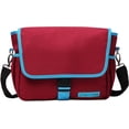 thumbnail image 2 of sixthreezero Bicycle Pannier Bag Rear Rack Trunk with Waterproof, Clip On Frame Mount, Shoulder Strap, Burgundy, Red and Blue, 2 of 6