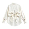 thumbnail image 3 of Girls Dress Shirt Button Down Shirt Casual Long Sleeve Tunic Tails Top Summer Blouse For Youth Polo Shirt for Kids 3-4 Years, 3 of 5