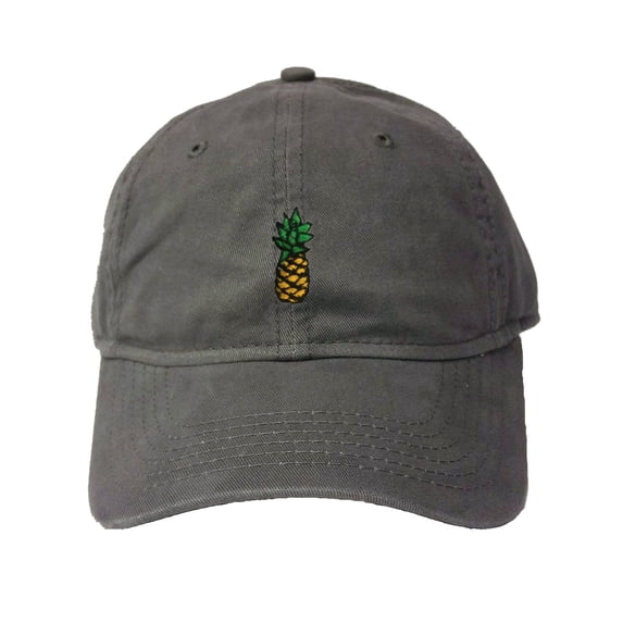 Go All Out Adult Pineapple Embroidered Deluxe Dad Hat