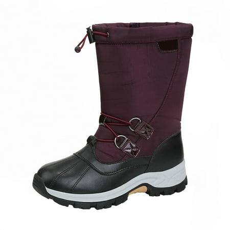 

Valentine s Day Deals!2022 Hvyes Winter Snow Boots For Women Cotton Shoes Waterproof Non Slip Warm Outdoor Boots