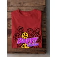 thumbnail image 3 of Graffiti Style Happy Dead Faces T-Shirt Men -Image by Shutterstock, Male 5X-Large, 3 of 4