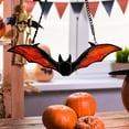 thumbnail image 6 of 1 Pc Halloween Bat Window Hanging Hanging Bats Halloween Decorations Outdoor Plastic Bats Bat Decorations Perfect for Halloween Hanging Tree Decor, 7.87 Inch, Orange, 6 of 7