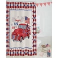 thumbnail image 2 of Vintage Truck Fourth of July Shower Curtain, American Flag Stars Shower Curtain Set with Hooks, Spring Summer Waterproof Fabric Shower Curtains for Bathroom Decor, 72x84 Inch Bath Curtain, 2 of 5