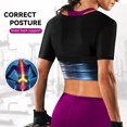 thumbnail image 4 of Lilvigor Sauna Sweat Shirts for Women Sauna Vest Tank Tops Workout Shirts Waist Trainer Vest Slimming Zip Vest for Women, 4 of 7