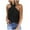 Black, variant on Vetement Femme ete 2025 Women's Fashion Solid Color Sleeveless Halterneck Vest Top Short T Shirt Womens Casual Tees Womens Compression Cold Gear Swim Long Sleeve T Shirt Women Pack Long Sleeved XL
