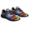 thumbnail image 6 of Merry Christmas Santa Claus American flag Shoes Sneakers for Women Men Black Size 11.5, 6 of 7