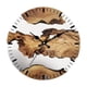 thumbnail image 1 of Reloj de pared decorativo para el hogar, estilo rústico, silencioso, redondo, para casa de campo Estilo A, 1 of 9