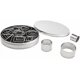 thumbnail image 3 of Mini Geometric Shaped Cookie Biscuit Cutter Set 24 Square Heart Triangle Round Circle Baking Stainless Steel Metal Molds, 3 of 4