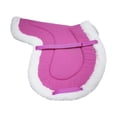 thumbnail image 2 of Saddle Pad Seat Cushion Shock Absorbing Sherpa Fleece Non Slip Lining for Horse Riding Equestrian Use, 2 of 9