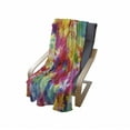 thumbnail image 4 of Pastel Soft Flannel Fleece Throw Blanket, Oil Painting Style Abstract Watercolors Brushstrokes Mottled Messy Vibrant Print, Cozy Plush for Indoor and Outdoor Use, 50" x 60", Multicolor, by Ambesonne, 4 of 6