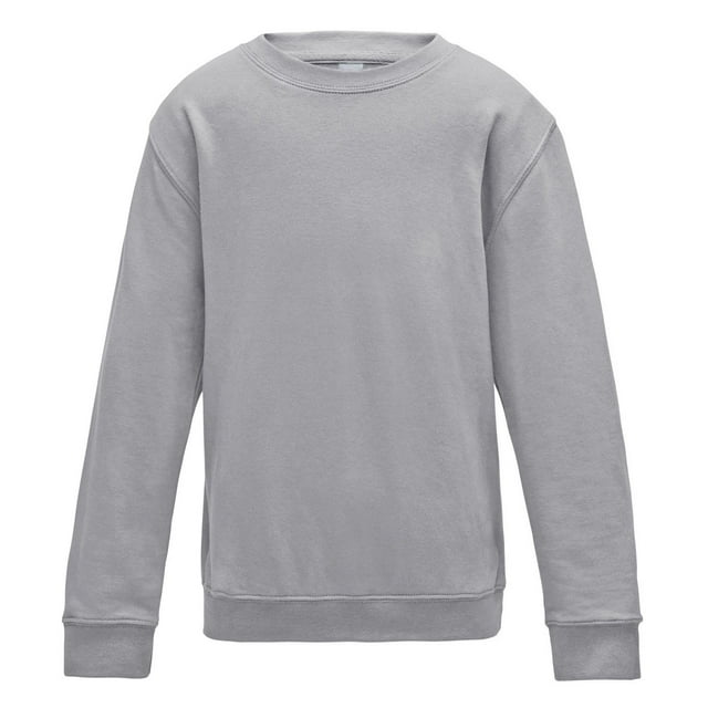 AWDis Just Hoods Boys/Girls Plain Crew Neck Sweatshirt