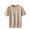 Khaki, variant on OGLCCG Men's Knit T-Shirts Short Sleeve Crewneck Fitted Business Shirt Casual Solid Color Comfy Textured Pullover Tees,L,Beige
