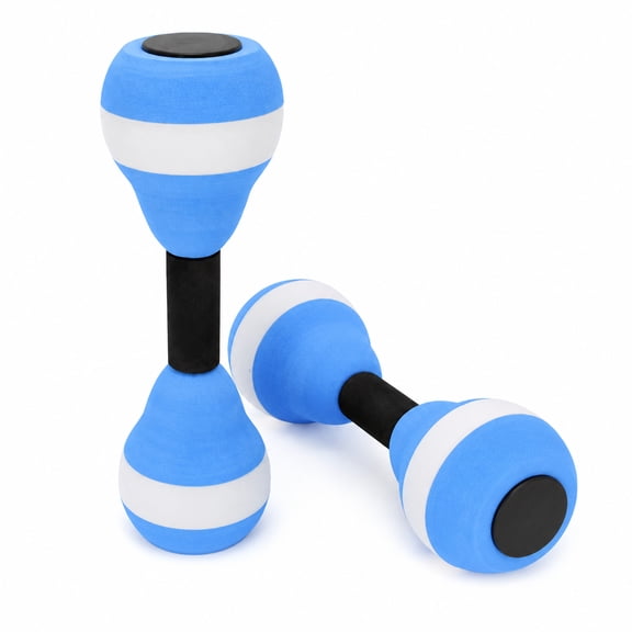 Water Dumbbells, Aquatic Exercise Dumbell Set of 2 Water Aerobic Exercise Foam Dumbbells Pool Resistance Water Fitness Equipment for Weight Loss