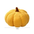 thumbnail image 2 of Coollooc Stuffed Pumpkin Fluffy 8 inch Halloween Pumpkins Plush Toys Soft Pumpkin Throw Pillow Gifts for Home Decoration Party Favors 7.87x4.72in(Yellow), 2 of 9