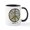 White/Black Inside, variant on CafePress - Cool Coffee Break Hip Asheville , Nc Art Mug - 11 oz Ceramic Mug - Novelty Coffee Tea Cup