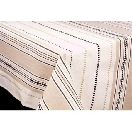 

Mr. MJs Trading AG-23270-60x86 60 x 86 in. Table Cloth Coco Stripe