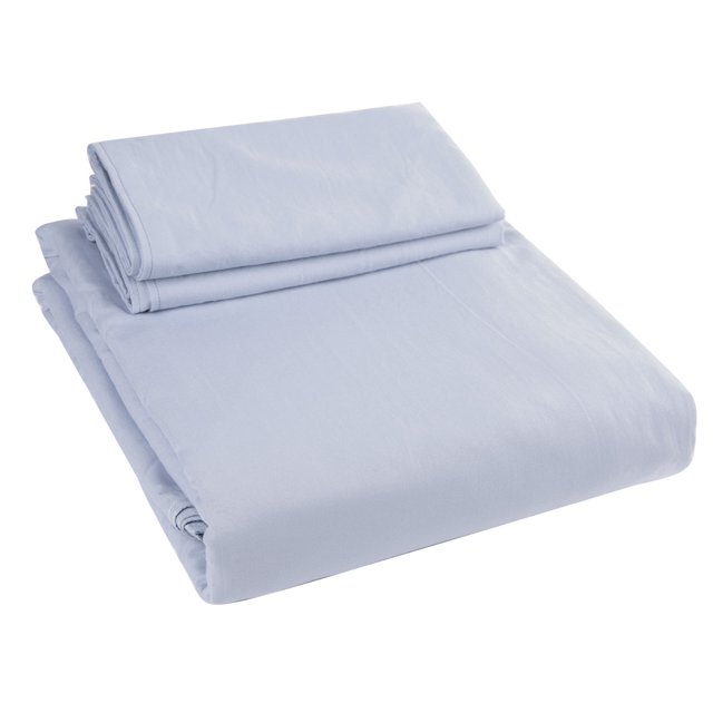 Funda de edredón extragrande de algodón lavable con funda de almohada Juego de cama azul a máquina(#1)