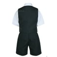 thumbnail image 6 of Boys Infant Toddler Formal Black Vest Sets Shorts Suits EXTRA COLOR Bow tie 0-4T, 6 of 6
