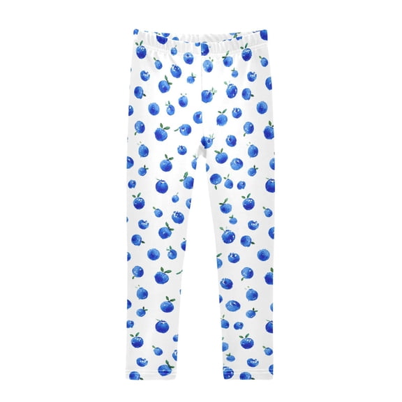 Blueberry Printed Leggings Yoga Pants for in 4t to 10t