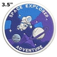 thumbnail image 2 of Space Explorer Astronaut Embroidered Patch Iron/Sew-On Applique NASA Planets, 2 of 2