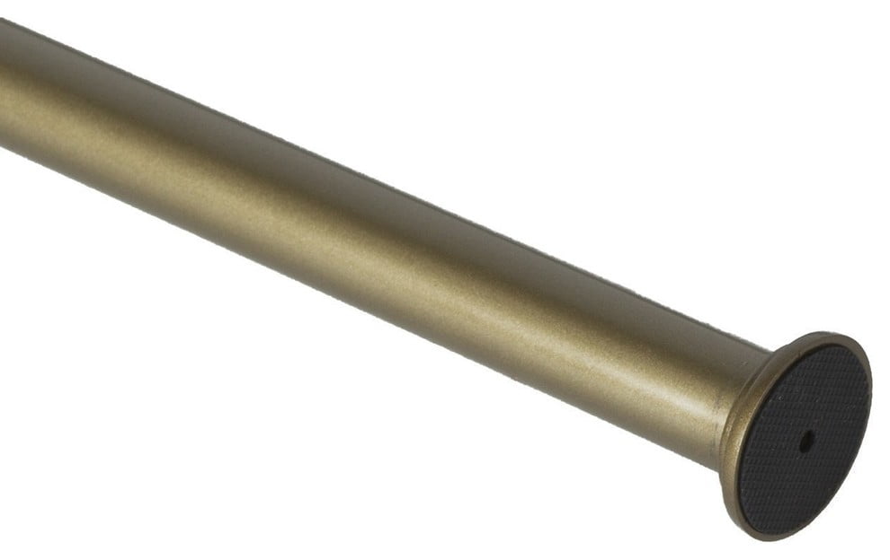 Urbanest Pulire 1" Metal Tension Curtain Rod, 42"72", Antique Gold