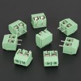 thumbnail image 4 of Juego de 50 piezas de 2 pines de 5 mm de paso verde PCB universal para tornillos seguros de componentes de bloque de terminales conector EOTVIA No, 4 of 6