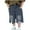 Black2, variant on Fancifize Boys Stretch Denim Shorts Knee Length Ripped Jean Shorts Loose Baggy Distressed Shorts with Pocket Sizes 2-12Y
