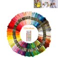 thumbnail image 1 of Kits De Costura De Hilo De Algodón De Punto De Cruz De Hilos De Bordado De 124 Colores Con 10 Agujas Advancent HA018491-00, 1 of 7
