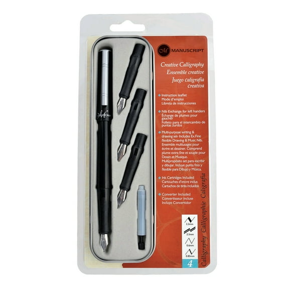 Manuscript Creative Calligraphy 4-Nib Set