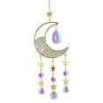 thumbnail image 2 of Mashaouyo Home Decor Natural Crushed Stone Amethyst Powder Quicksand Moon Garden Decoration Light Collection Pendant, 2 of 3