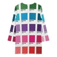 thumbnail image 4 of Shades of Pantone Colors Long Sleeved Dress clothes for women summer dress woman luxury evening dress woman for wedding, 4 of 4