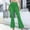 Green, variant on Idoravan Women's Plus Size Pants Womens Casual Ladies Sexy Mesh Sheer Solid Color Elastic Flared Pants