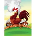 thumbnail image 1 of Carolines Treasures APH7630GF Rooster Chicken on the Run Flag Garden Size, 1 of 3