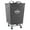 Gray, 18.1" D x 18.1" W, variant on Seville Classics Large Commercial Heavy Duty Rolling Steel Frame Laundry Hamper Canvas Cart Bin, w/ Wheels for Hotel, Home, Closet, Bedroom (PATENTED), Gray, 18.1" D x 18.1" W