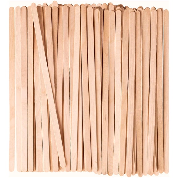 1000 Pcs Wooden Coffee Stirrers 7.5 Inches, Sustainable Stir Sticks for Coffee, Tea, Cocktails, Bars, Restaurants, Compostable Wood Stirrers, Beige