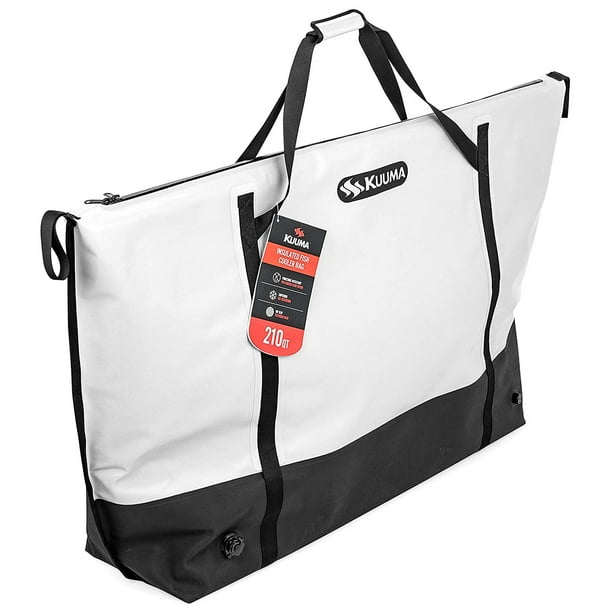 Kuuma 210 Quart Portable Soft Side Insulated Fish Cooler Bag w/ Drain Plug  