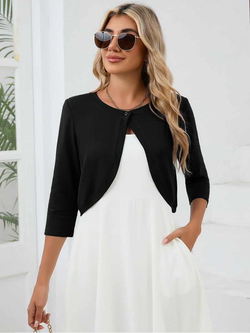 black cardigan to wear with dress Aton main image 1
