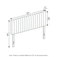 thumbnail image 2 of Furinno Roanne Upholstered Tufted Headboard, Denim, Twin, 2 of 6