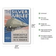 thumbnail image 2 of Silver Jubilee - Britain's 1st Streamline Train - London & North Eastern Railway - Vintage Travel Poster by Frank Newbould c.1935 - Fine Art Matte Paper Print (Unframed) 20x26in, 2 of 4