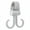 Grey, variant on 1Pc Walker Hook Hanging with Dual Hook,360° Rotation Multipurpose Stroller Hooks for Hanging Diaper Bags,Stroller Wheelchair Hanger Clip Accessories,for Walker,Shopping Cart,Car Back Seat,Blue