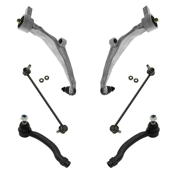 TRQ Front Control Arm Ball Joint Sway Link Tie Rod Suspension Kit 6pc for Pilot PSA65118